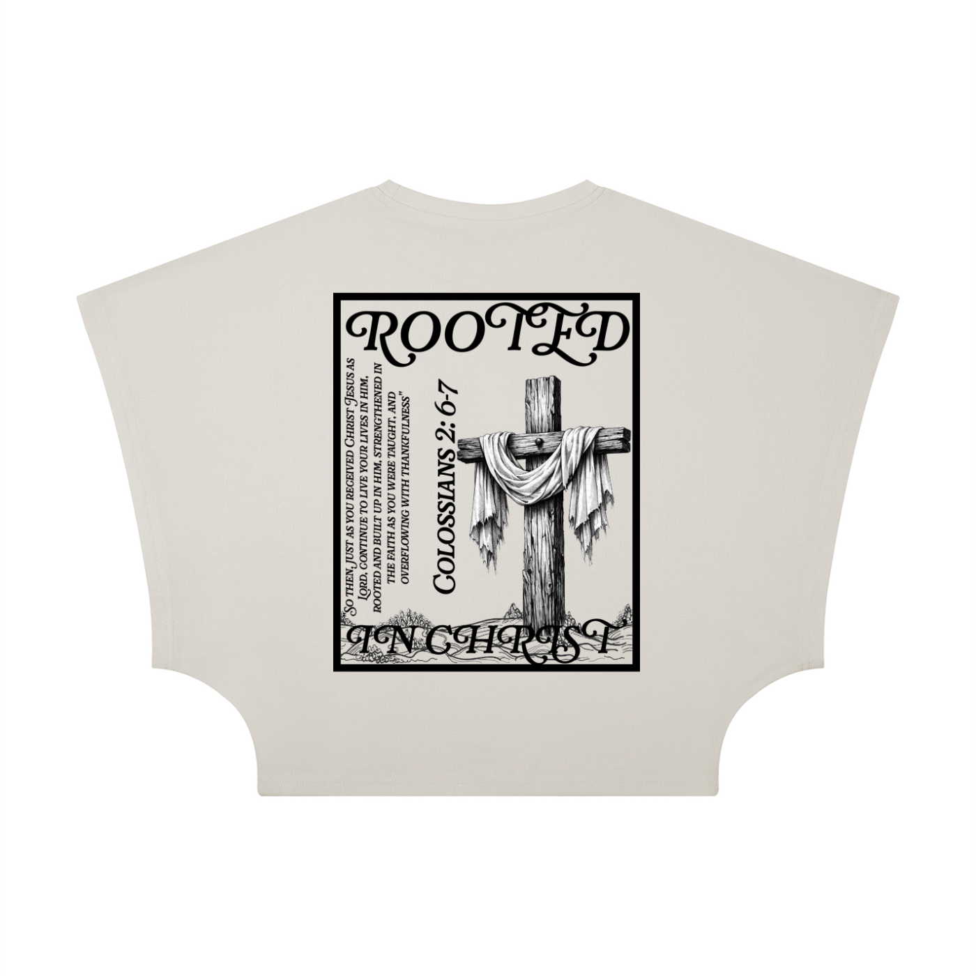 COLOSSIANS 2:6-7 Women's Cropped T