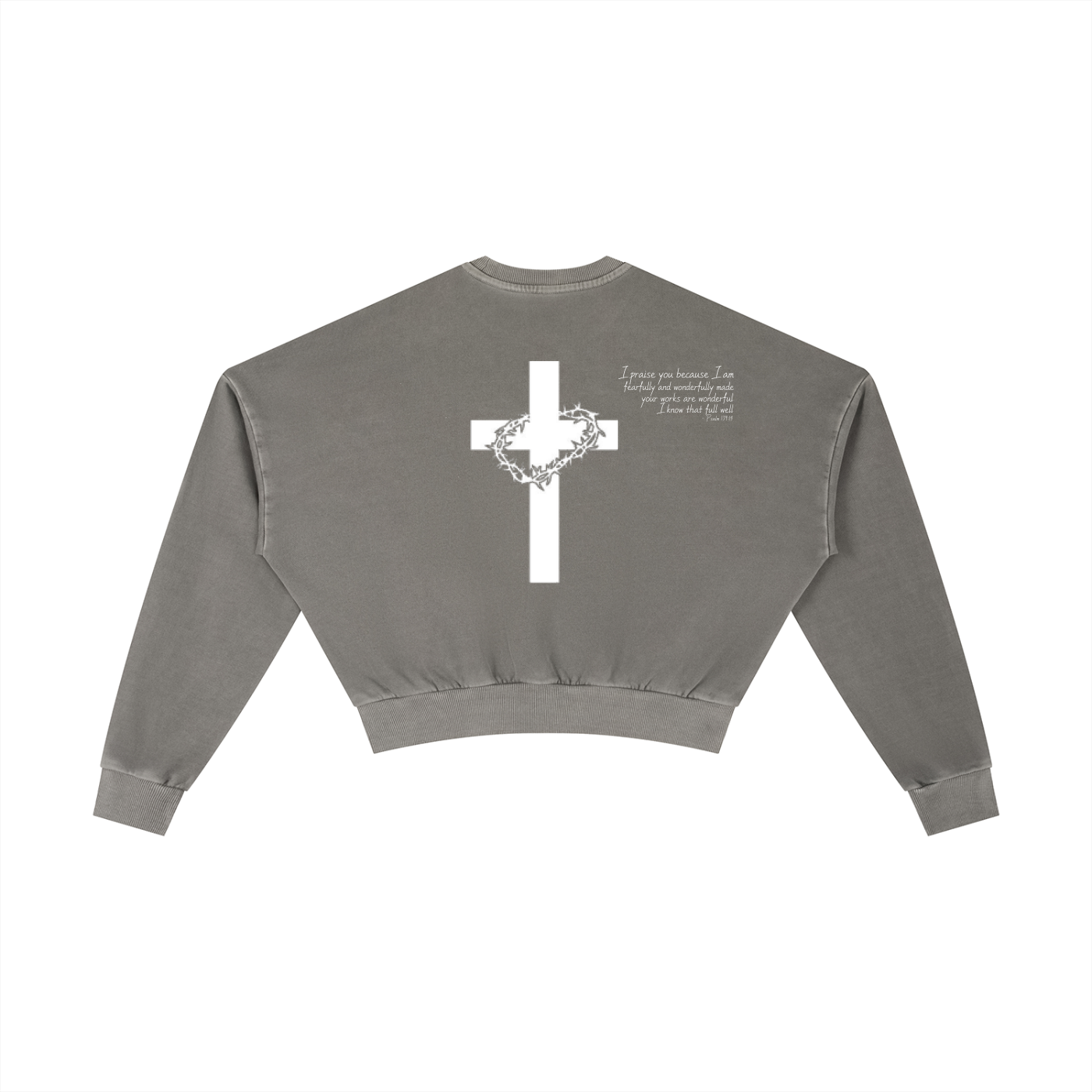 PSALM 139:14 Cropped Sweatshirt