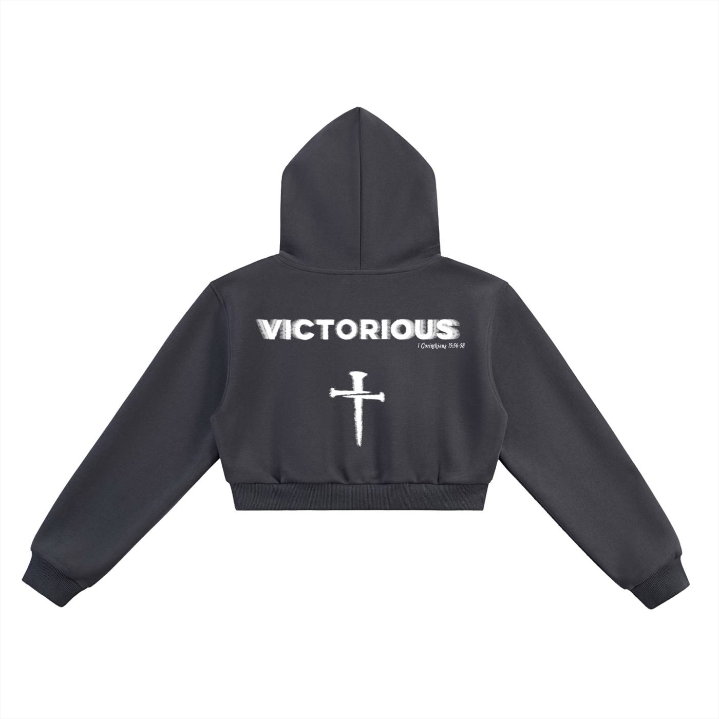 VICTORIOUS - Cropped Athletic Hoodie