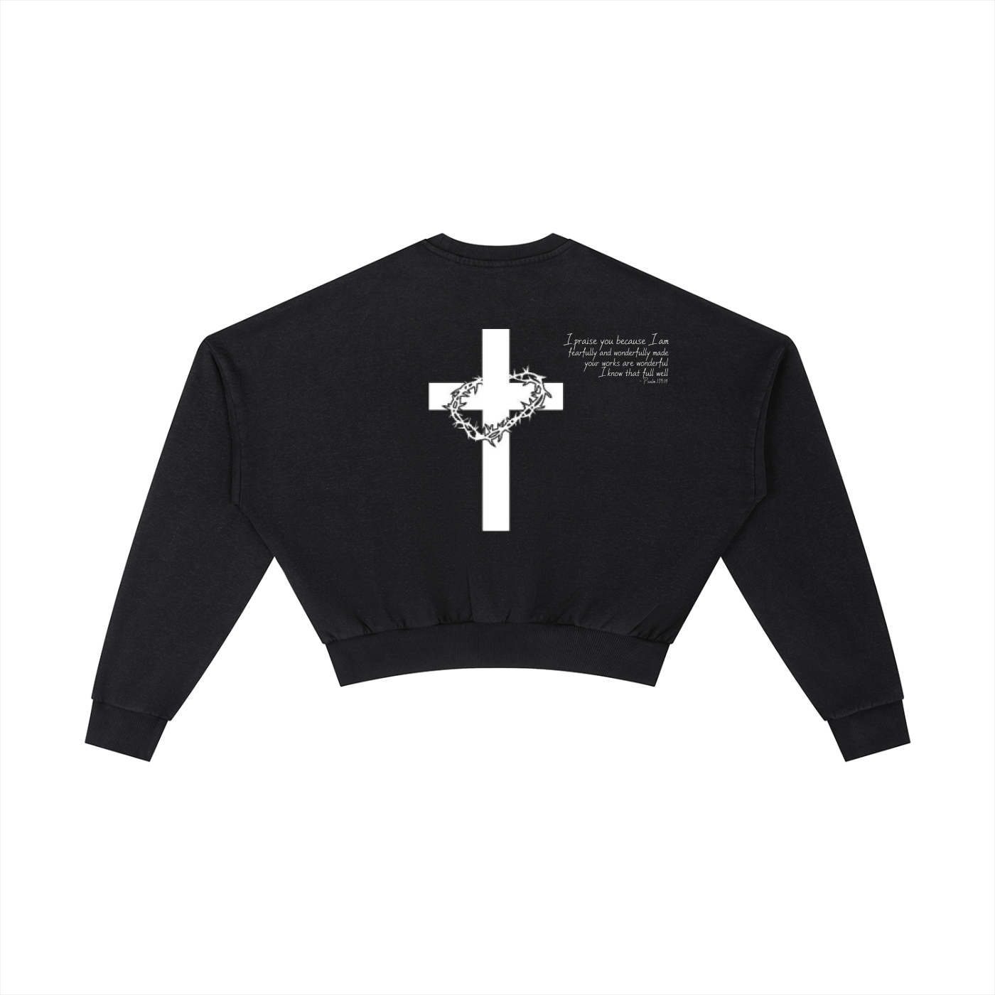 PSALM 139:14 Cropped Sweatshirt