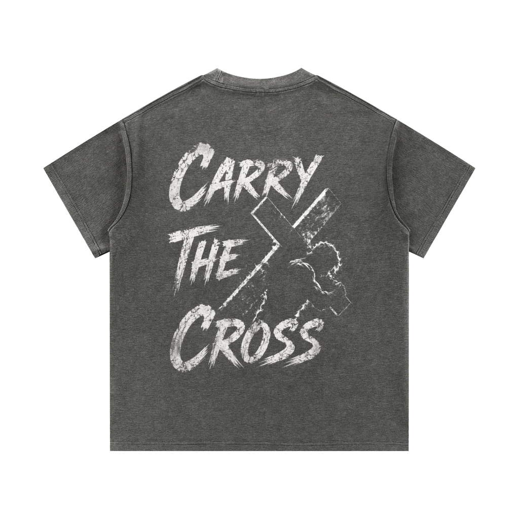 Carry The Cross - Waffle Knit Tee