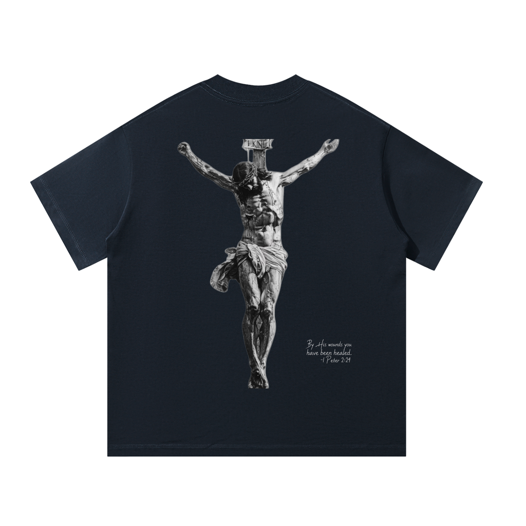 BY HIS WOUNDS Oversized T