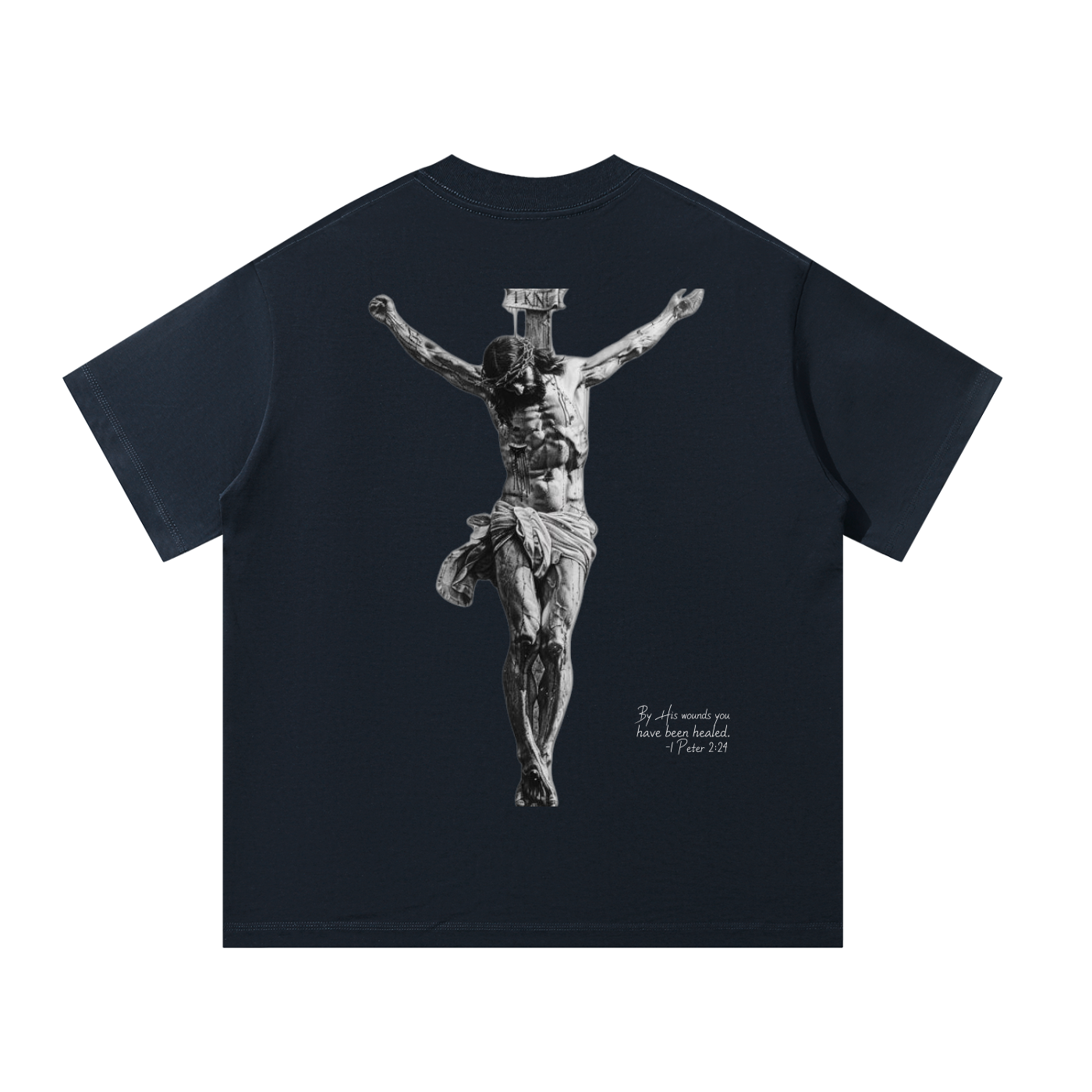 BY HIS WOUNDS Oversized T
