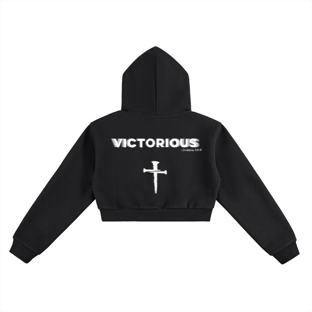 VICTORIOUS - Cropped Athletic Hoodie