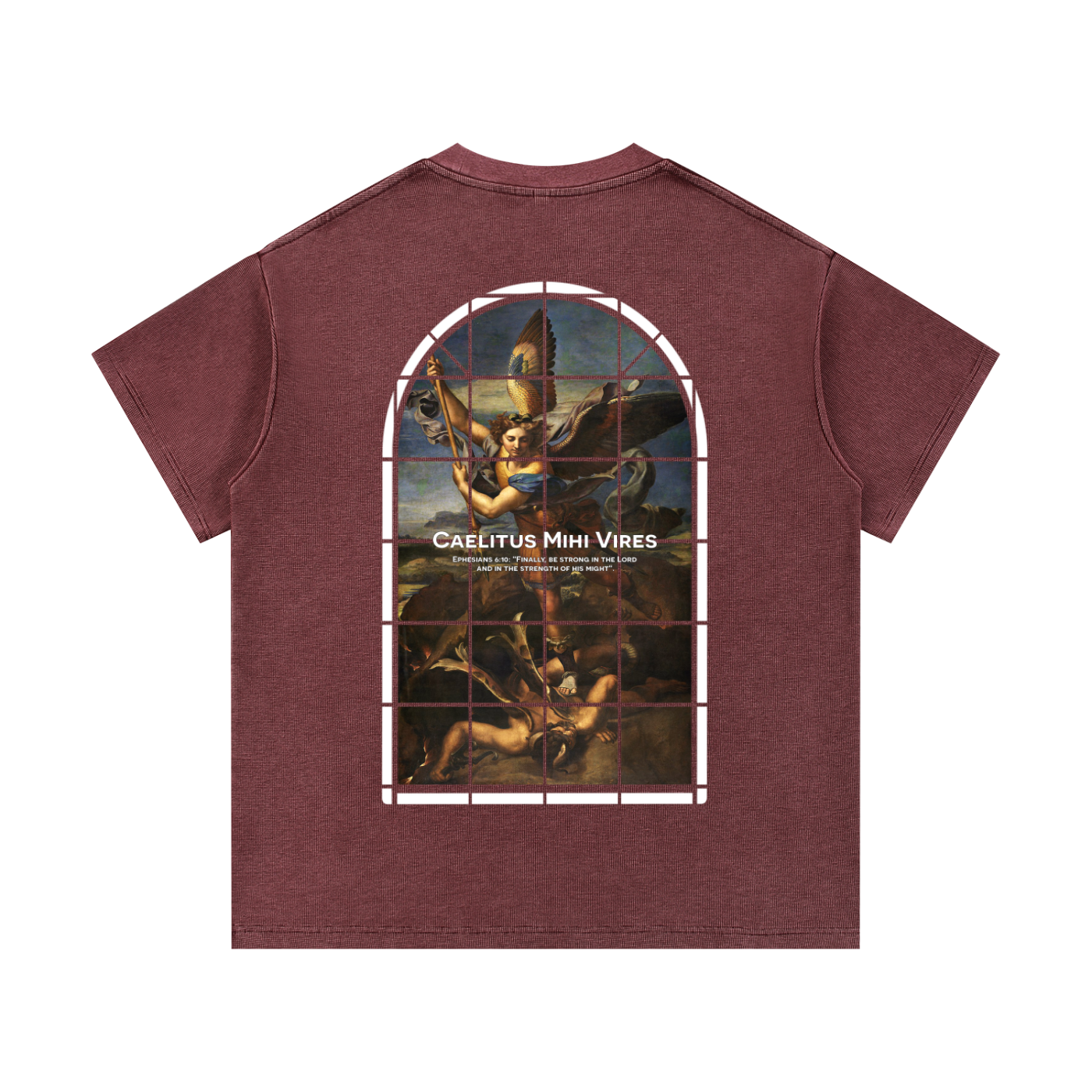 HEAVENLY STRENGTH Waffle Knit Tee