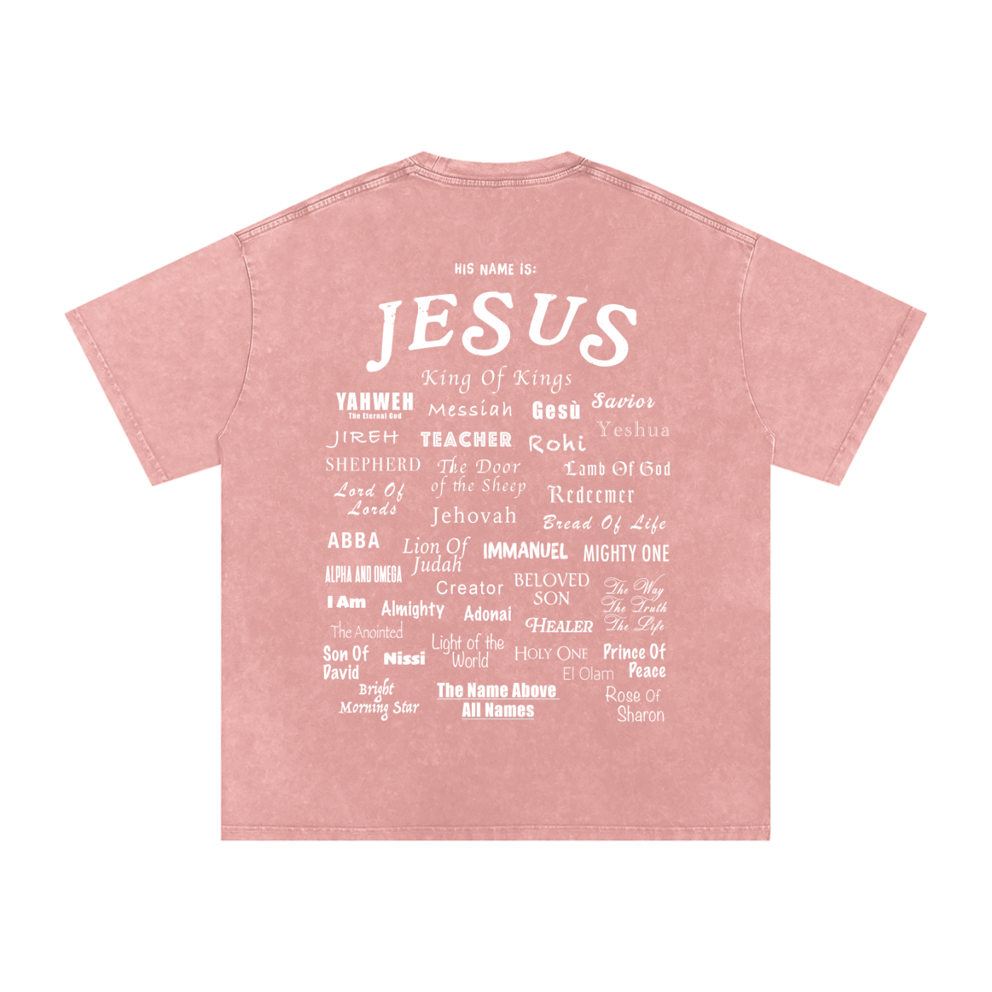 His Name - Washed Oversized Tee
