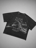 The Thread of His Garment - Womens Mineral Wash Crop Tee